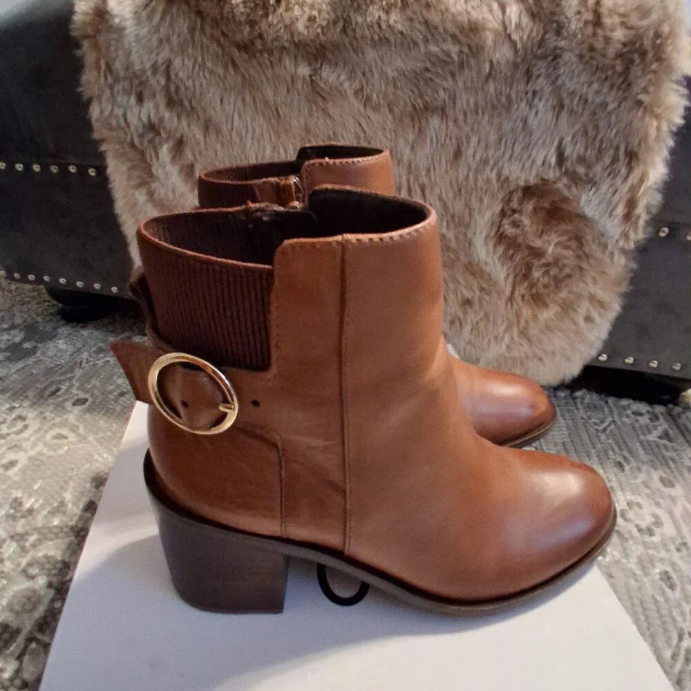 Aldo Leather Rosaldee Booties